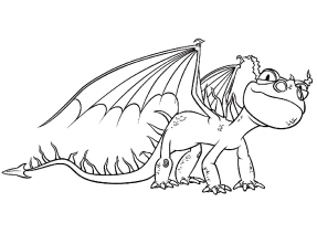 Раскраска Как приручить дракона - рисунок №7