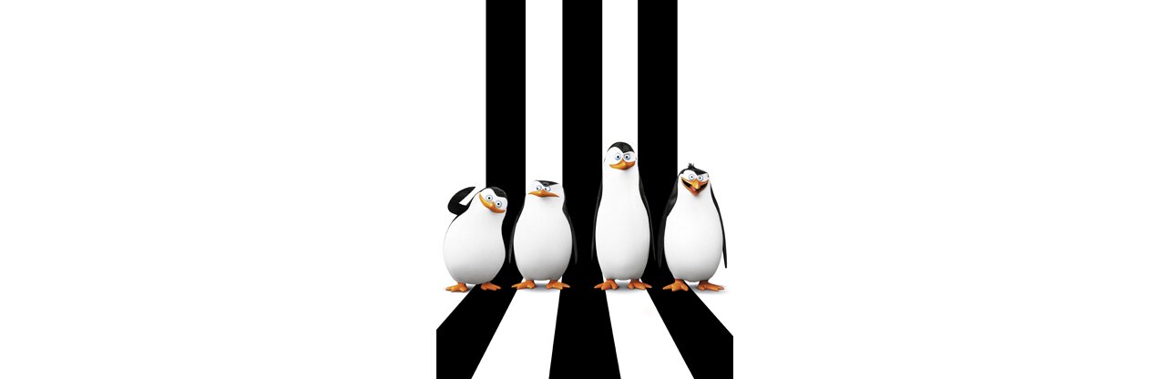 Раскраска Пингвины Мадагаскара