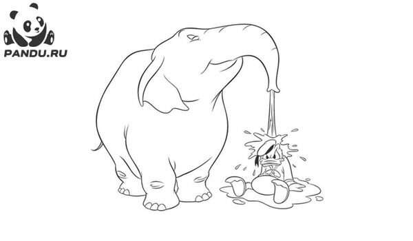 Сборник раскрасок Микки Маус и его друзья. Дональд Дак и слон