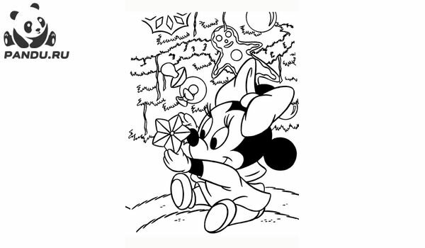 Сборник раскрасок Микки Маус и его друзья. Микки Маус и елка