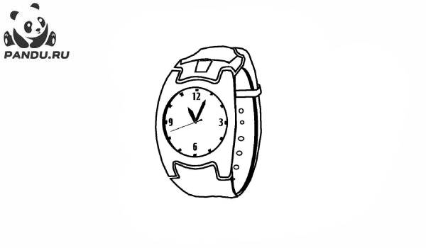 Раскраска Часы и время. Раскраска часы - рисунок №12