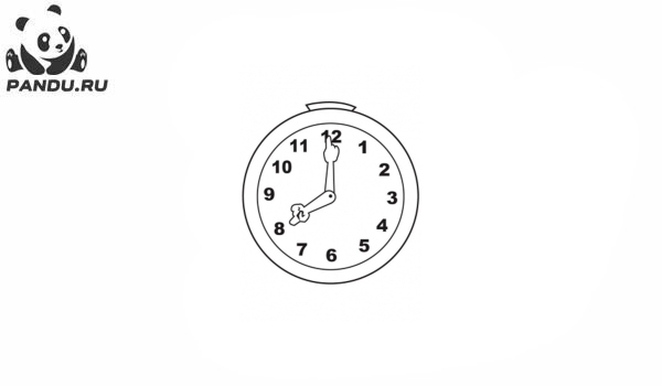 Раскраска Часы и время. Раскраска часы - рисунок №16