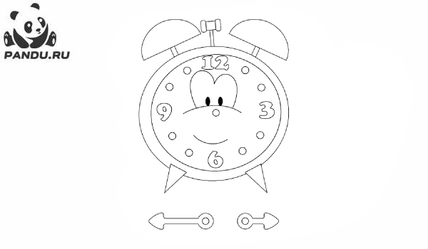 Раскраска Часы и время. Раскраска часы - рисунок №19
