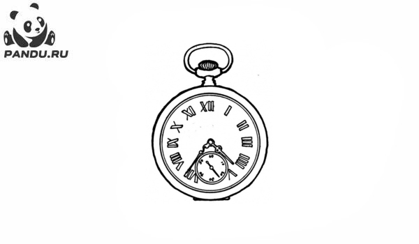 Раскраска Часы и время. Раскраска часы - рисунок №2