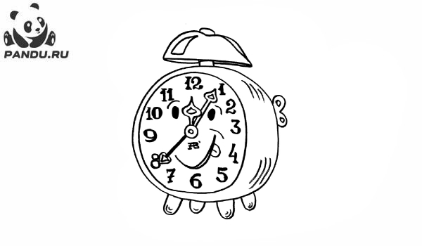 Раскраска Часы и время. Раскраска часы - рисунок №20