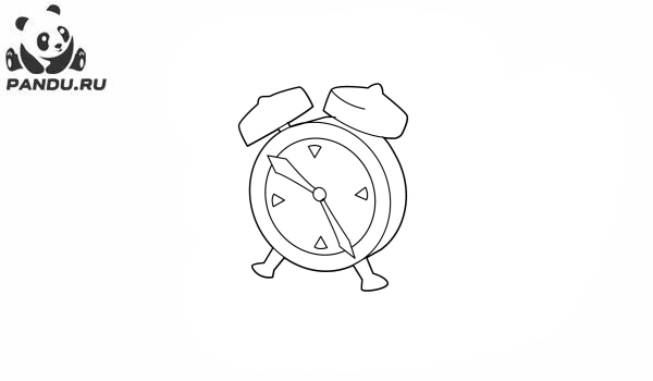 Раскраска Часы и время. Раскраска часы - рисунок №3