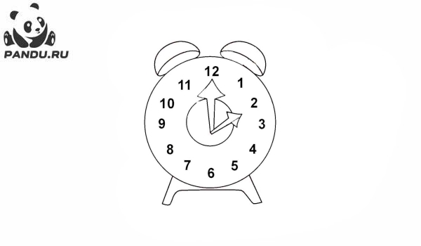 Раскраска Часы и время. Раскраска часы - рисунок №5