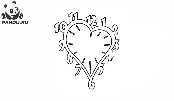 Раскраска Часы и время. Раскраска часы - рисунок №7