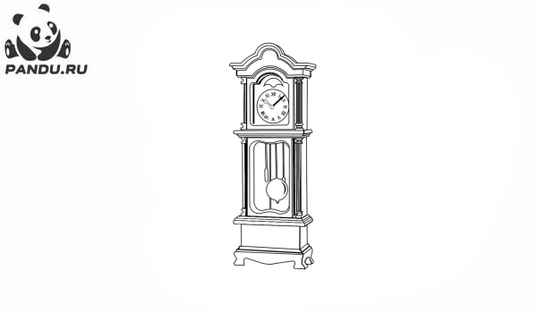 Раскраска Часы и время. Раскраска часы - рисунок №8