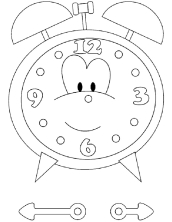 Раскраска часы - рисунок №19