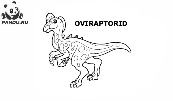 Раскраска Динозавр. Овираптор