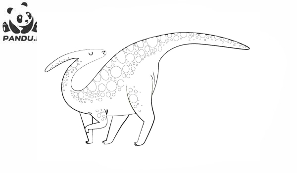 Раскраска Динозавр. Красивый динозавр