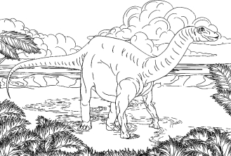 Динозавр на охоте