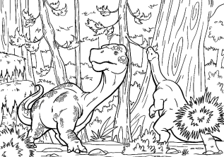 Динозавры в поисках еды