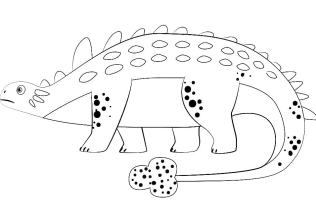 Динозавр с шипами на спине