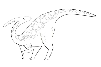 Красивый динозавр