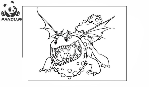 Раскраска Как приручить дракона 2. Раскраска Как приручить дракона - рисунок №18