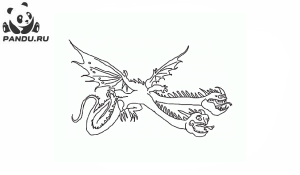 Раскраска Как приручить дракона 2. Раскраска Как приручить дракона - рисунок №19