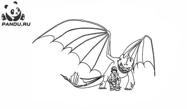 Раскраска Как приручить дракона 2. Раскраска Как приручить дракона - рисунок №42