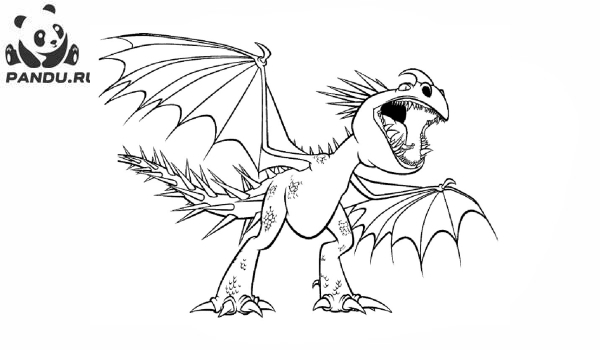 Раскраска Как приручить дракона 2. Раскраска Как приручить дракона - рисунок №5