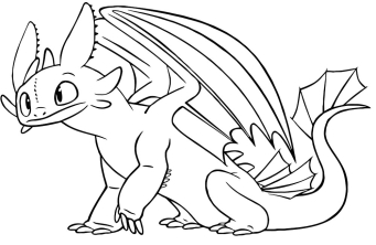 Раскраска Как приручить дракона - рисунок №13