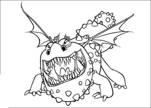 Раскраска Как приручить дракона - рисунок №18