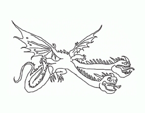 Раскраска Как приручить дракона - рисунок №19