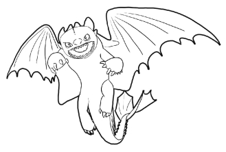 Раскраска Как приручить дракона - рисунок №23