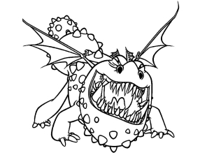 Раскраска Как приручить дракона - рисунок №33