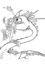Раскраска Как приручить дракона - рисунок №43