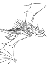 Раскраска Как приручить дракона - рисунок №45
