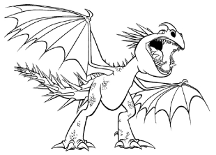 Раскраска Как приручить дракона - рисунок №5