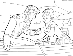 Ханс и Анна в лодке