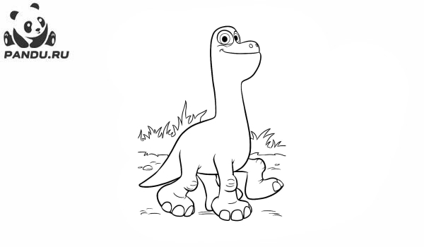 Раскраска Хороший динозавр. Раскраска Хороший динозавр - рисунок №19