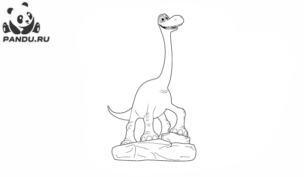 Раскраска Хороший динозавр. Раскраска Хороший динозавр - рисунок №22