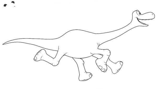 Раскраска Хороший динозавр. Раскраска Хороший динозавр - рисунок №23