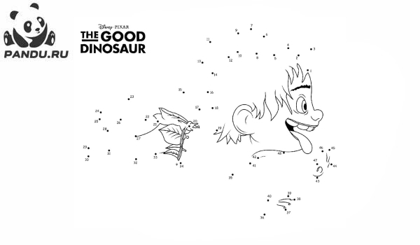 Раскраска Хороший динозавр. Раскраска Хороший динозавр - рисунок №3