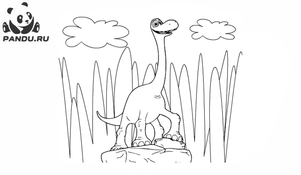 Раскраска Хороший динозавр. Раскраска Хороший динозавр - рисунок №31