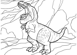 Раскраска Хороший динозавр - рисунок №1