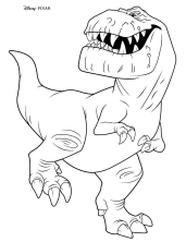 Раскраска Хороший динозавр - рисунок №11