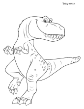 Раскраска Хороший динозавр - рисунок №12