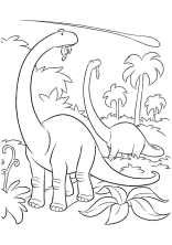 Раскраска Хороший динозавр - рисунок №15