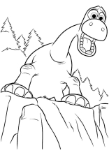 Раскраска Хороший динозавр - рисунок №21