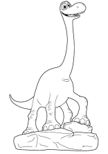 Раскраска Хороший динозавр - рисунок №22