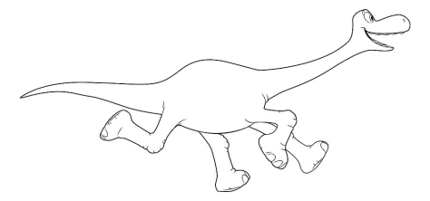 Раскраска Хороший динозавр - рисунок №23