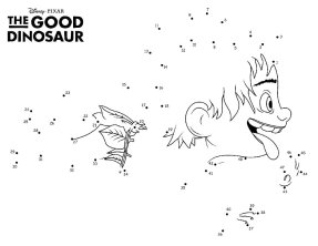 Раскраска Хороший динозавр - рисунок №3