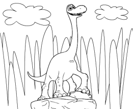 Раскраска Хороший динозавр - рисунок №31
