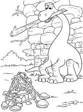 Раскраска Хороший динозавр - рисунок №34