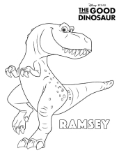 Раскраска Хороший динозавр - рисунок №6
