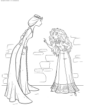 Принцесса Мерида спорит с королевой Элинор